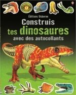 Construis tes dinosaures avec des autocollants couv