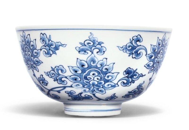 A blue and white 'Lotus' bowl, Ming dynasty, Jiajing mark and period (1522-1566)