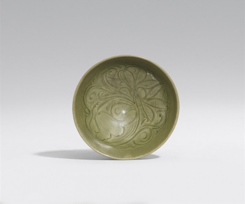 A Yaozhou celadon carved bowl, Northern Song dynasty (960-1127)