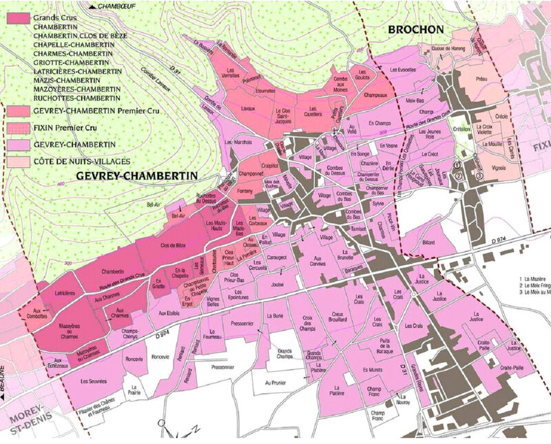 carte gevrey chambertin