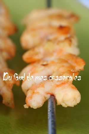 recettes plats Crevettes flambées au pastis