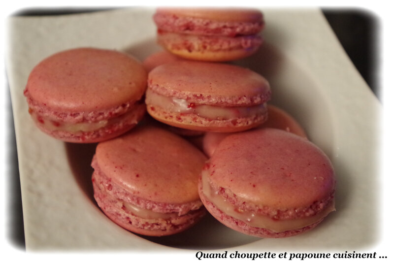 macarons ganache chocolat blanc et framboises-706