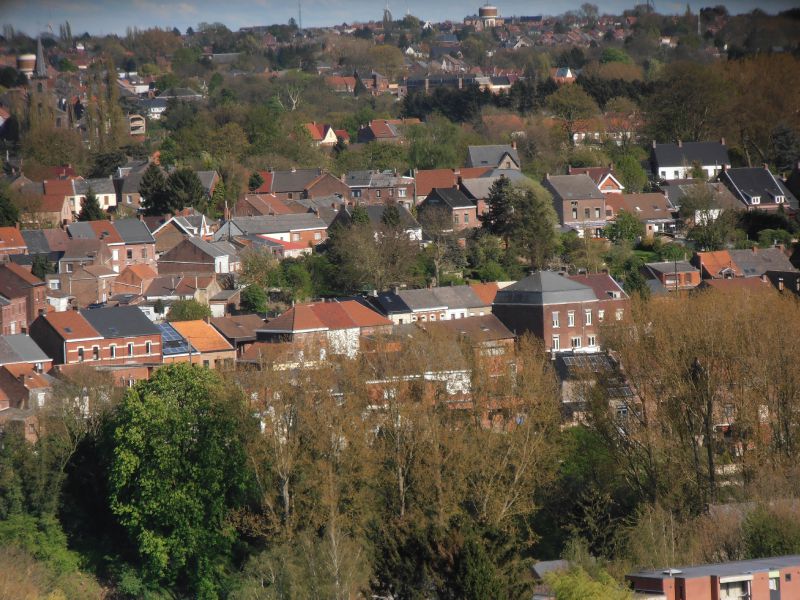76  - Terril du 6 - Hornu-Wasmes - panorama