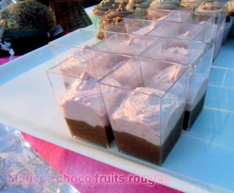 Mousse choco fruits rouges