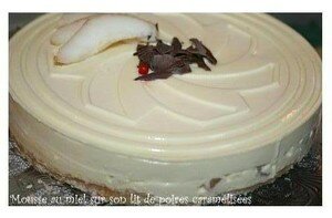 recettes Verrine mousse caramel, poires au miel, dacquois