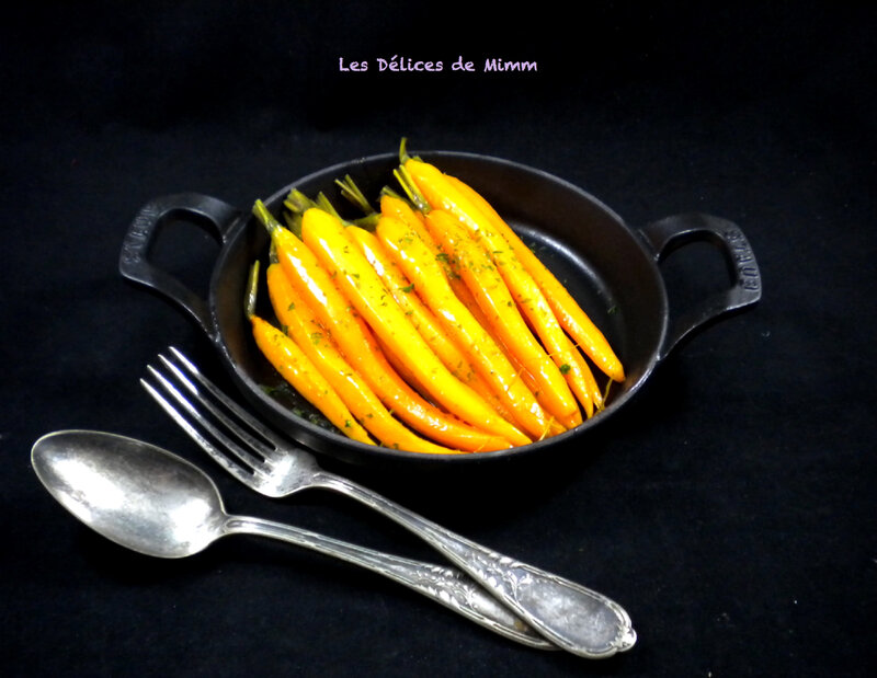 Carottes glacées au sirop d’érable