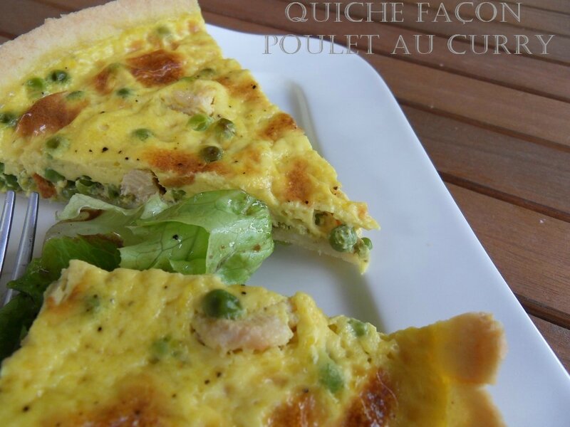 Quiche façon poulet au curry1