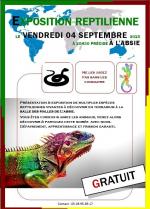 Affiche exposition reptilienne l'Absie 1 sur 3