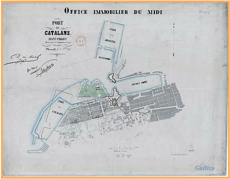 5 Ports du sud projet port des Calalans 1856 Realisation_du_16-01-22 pour Provenceetmoi