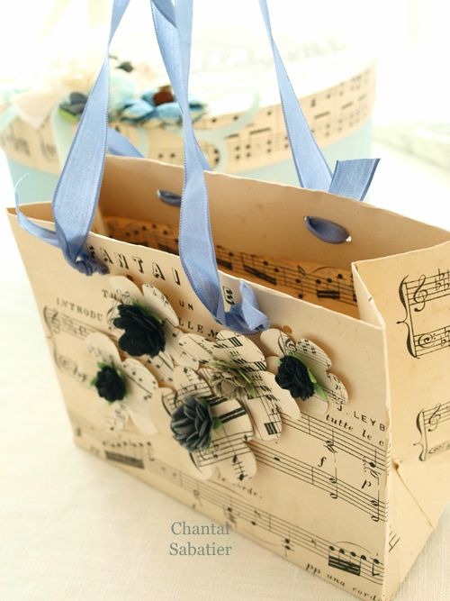 sachet papier a musique creation chantal sabatier