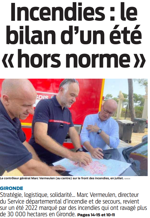 2022 09 29 SO Incendies le bilan d'un été hors norme