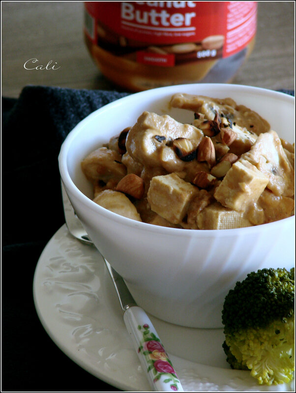 Tofu & Champignons au Beurre de Cacahuètes 001