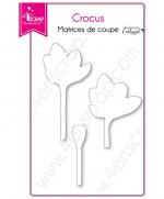 matrice-de-coupe-scrapbooking-carterie-fleur-feuille-tige-crocus