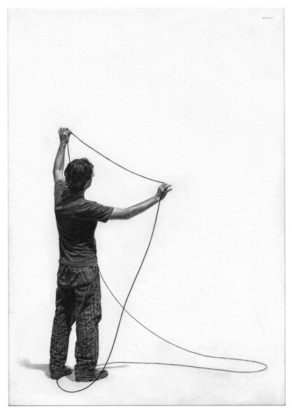 série Retrato - 04, 2013, Graphite sur papier, 25 x 17,5 cm