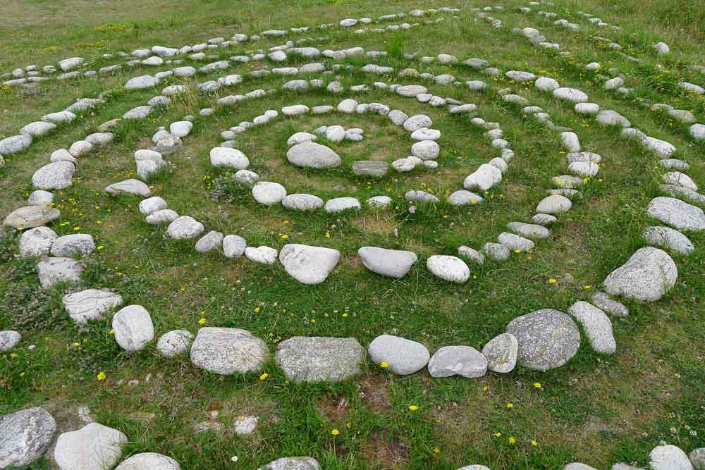 land-art sur l'ile Wrac'h
