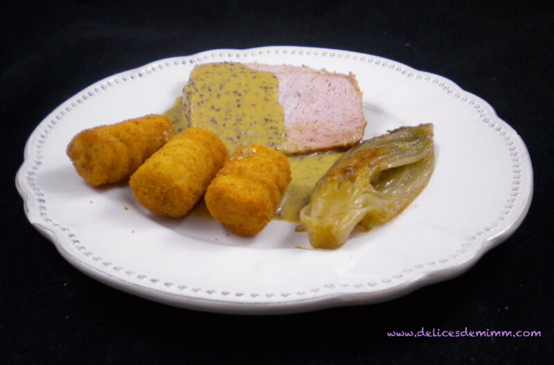 Rôti de porc ardennais aux 2 moutardes 5