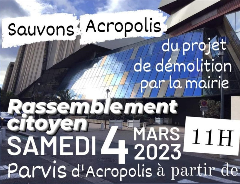 tract affiche SAUVONS ACROPOLIS