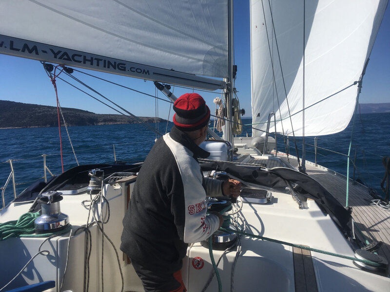 Voiles en ciseaux dans le Creski Zaljev, dimanche 15 mars 2020 (3)