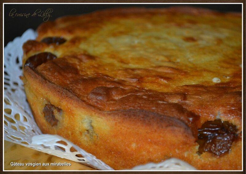 gâteau vosgien aux mirabelles