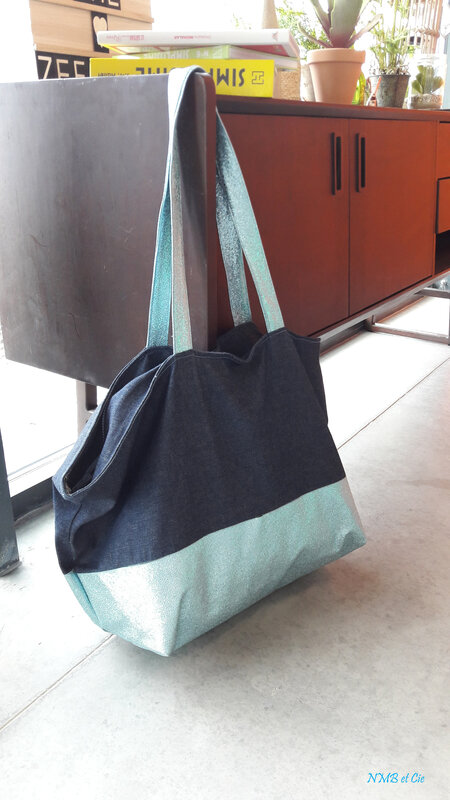 Mes jolis sacs - Traveller bag bleu paillettes