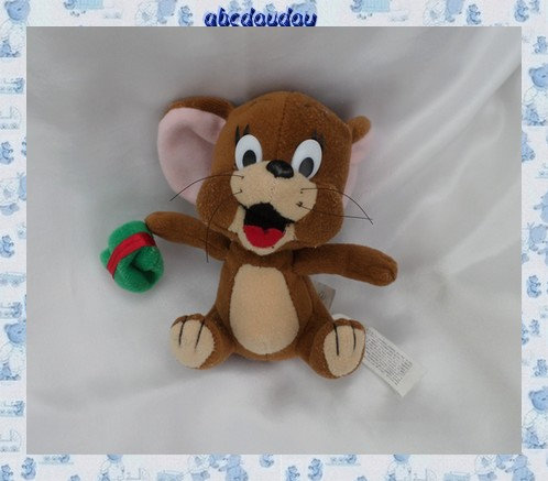Peluche Souris Jerry de Tom And Jerry Tenant Sac Vert Et Rouge Play By Play