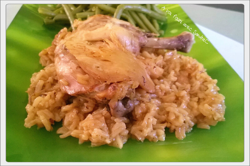 Cuisse de poulet au riz 1