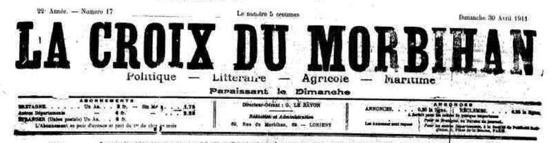 Presse La Croix du Morbihan 1911_1