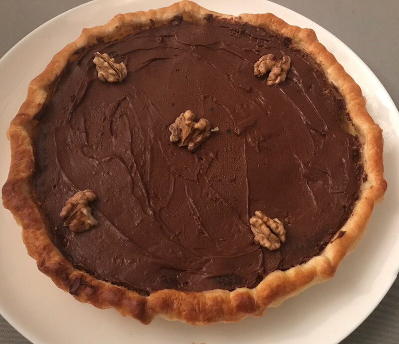 tarte noix-pommes-choc