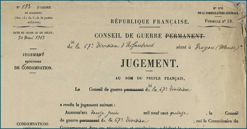 WERNER Eugène Paul - Jugement