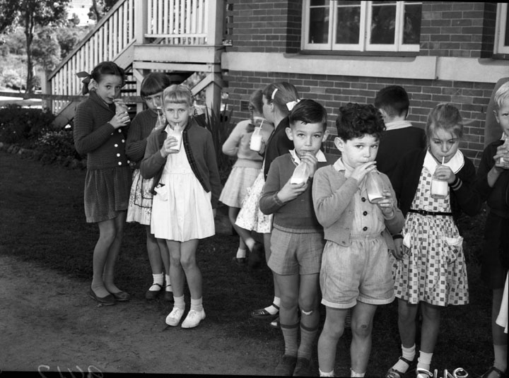 Queensland_State_Archives_2565_Free_school_milk_distribution_at_Newmarket_State_School_Brisbane_City_July_1958