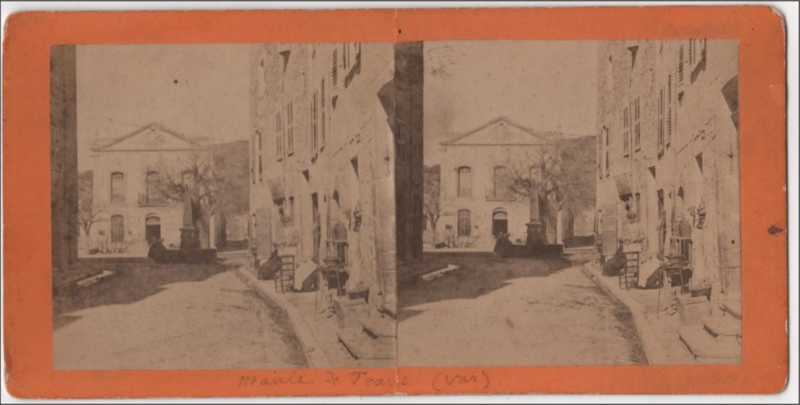 Photo stéréo Vue sur la place de l'Hôtel de ville