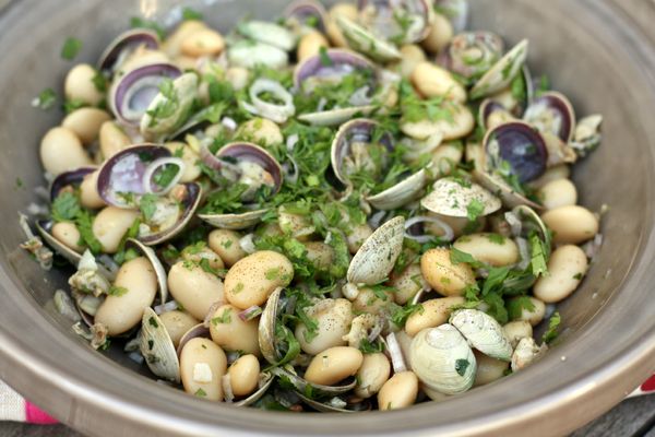 salade haricots lingos palourdes blog chez requia cuisine et confidences