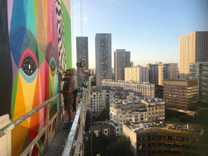 OKUDA_Work in progress_ La Joconde_ curated by By Night Gallery _crédit photo Okuda