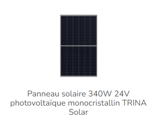 Un panneau solaire de la marque Trinasolar