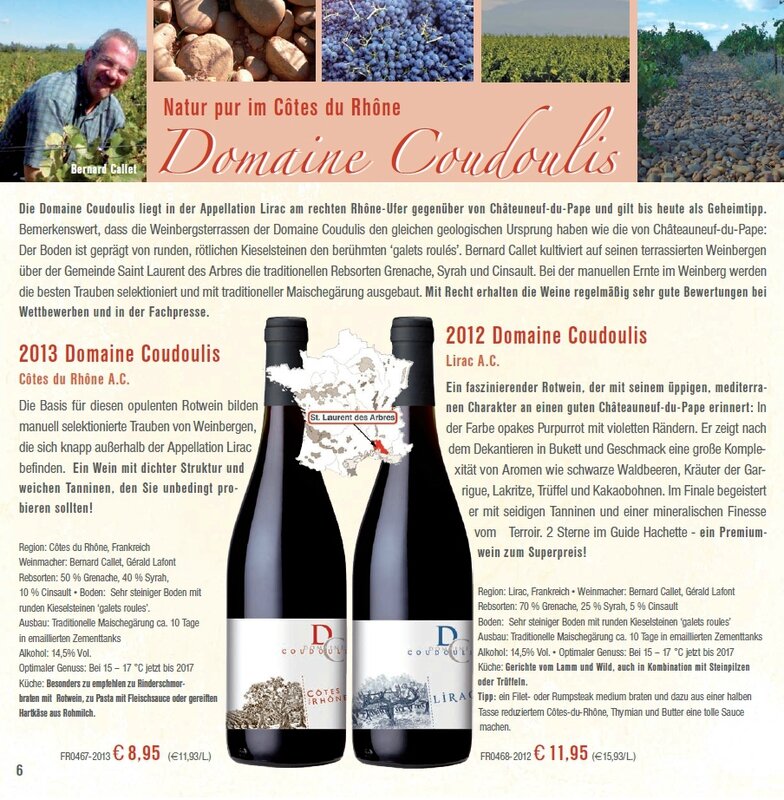 Domaine Coudoulis in Wein Musketier