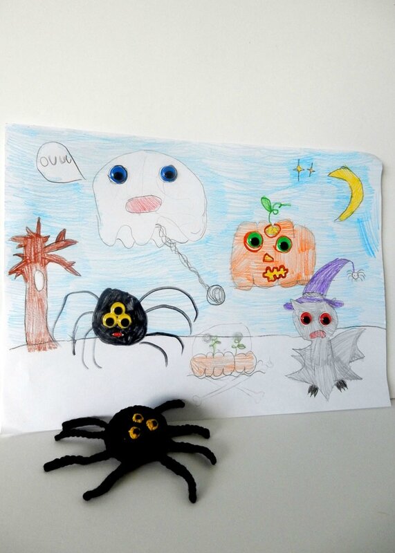 araignée d'après un dessin de Léonore - Anisbee