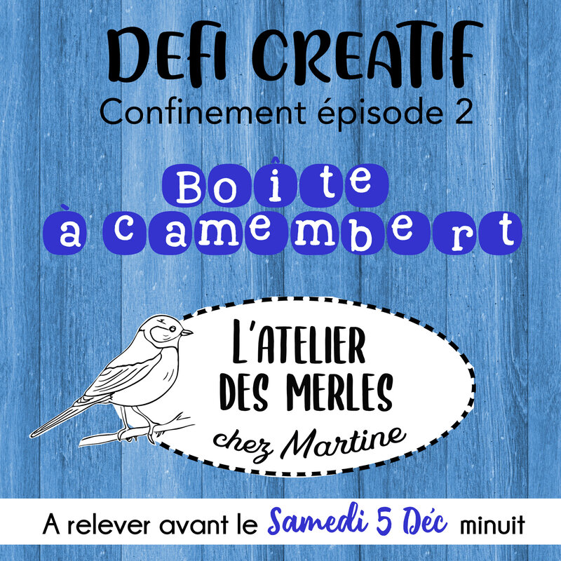 NEW DEFI CREATIF BOITE DE camembert