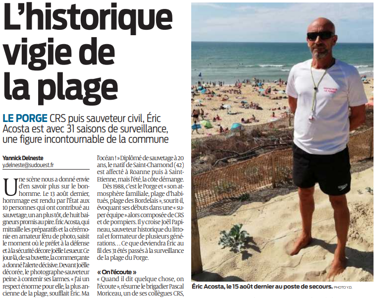 2020 09 02 SO L'historique vigie de la plage