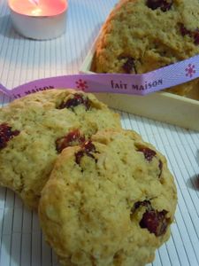 cookies flocons d'avoine cranberries (45)