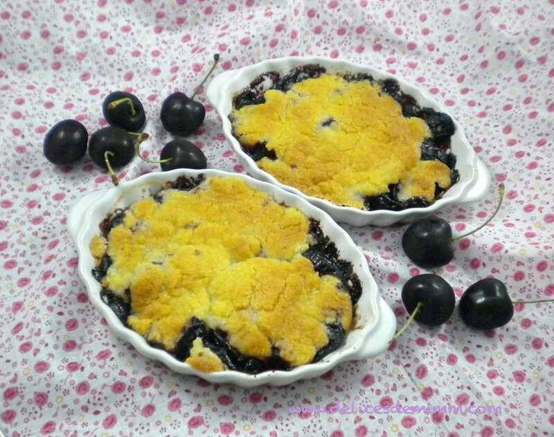 Crumble aux cerises tout simple 3