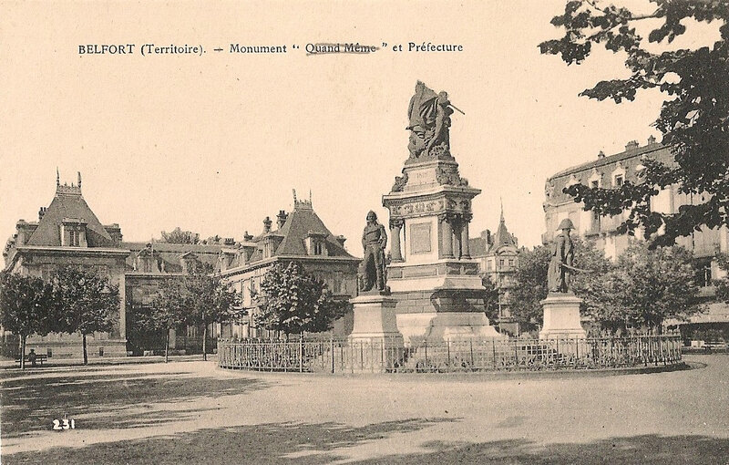 Belfort CPA Place République Monument 3 Sièges Préfecture (2)