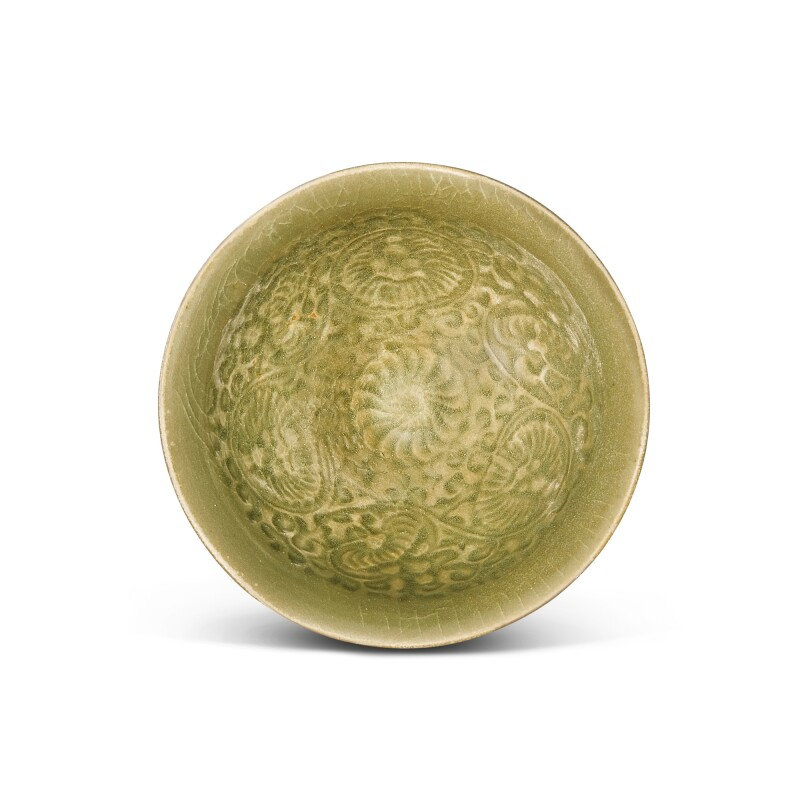 A moulded Yaozhou 'floral' bowl, Northern Song – Jin dynasty