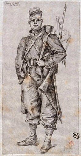 Tissot, portrait de Sylvain Périer du 139e régiment