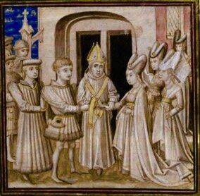 mariage Jeanne de Valois et de Jean V duc de Bretagne