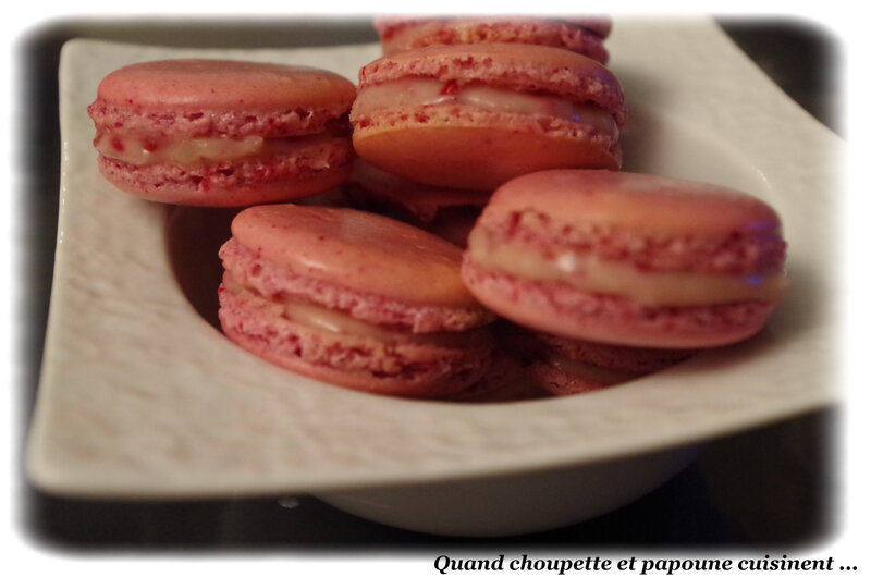 macarons ganache chocolat blanc et framboises-707