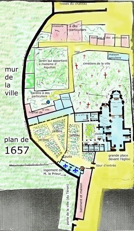 2 PLAN D ENSEMBLE DU PRIEURE 1657 à 3800