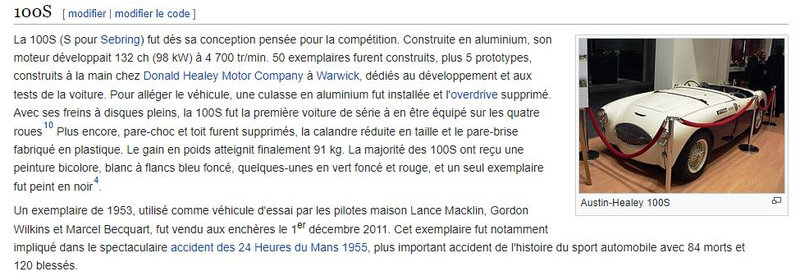 FICHE DE LA 100S