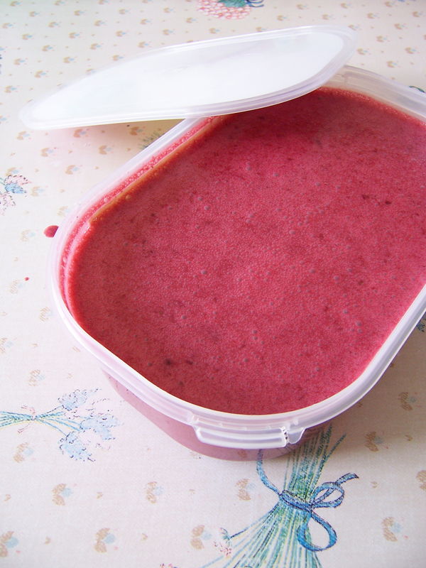 Glace à la mure maison