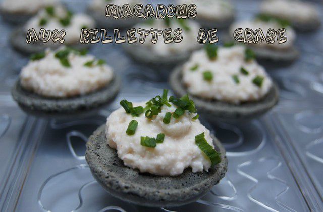 Macarons aux rillettes de crabe recettes Macarons aux rillettes de crabe