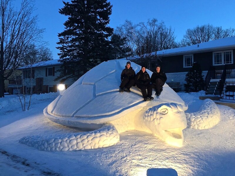 tortue-sculpture-immense-neige